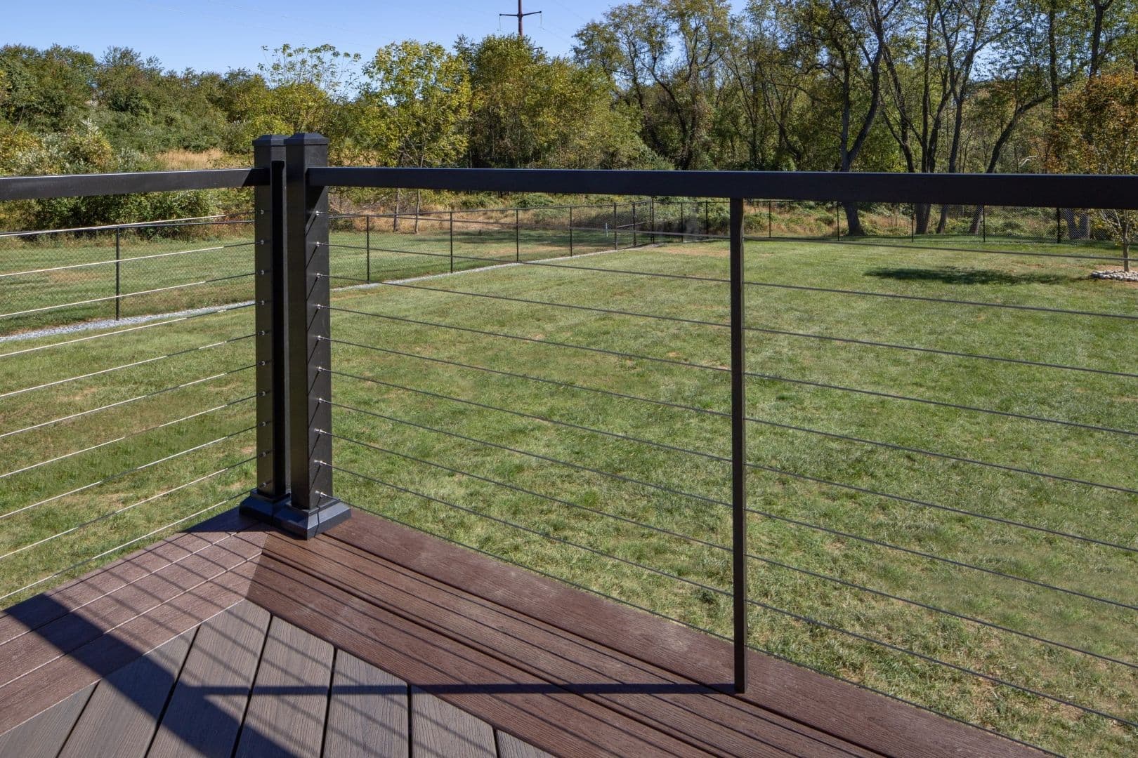 A newly-constructed deck.