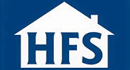 The logo for HFS home improvement loans.