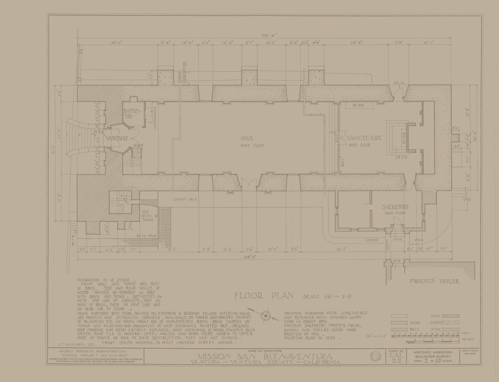 Blueprint plans with a beige overlay.